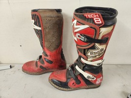 Alpinestars Tech 8 Series Motocross Boots Mens Size 8 Dirt Bike Black ATV T8