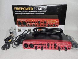 Behringer Firepower FCA610 Audio MIDI Interface with Cords & Box 