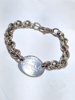 Tiffany & Co. Oval Plaque PLEASE RETURN TO TIFFANY Bracelet .925