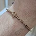 10K Rose Gold Diamond Link Tennis Bracelet .63TCW 6.5 Inches 