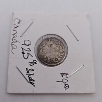 1913 Canada 10 Ten Cent Coin George IV .925% Silver