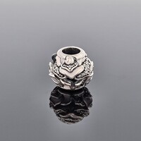 Pandora 925 Sterling Silver Delicate Rose White Enamel Bead Charm 