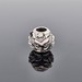 Pandora 925 Sterling Silver Delicate Rose White Enamel Bead Charm 