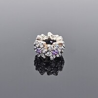  Pandora 925 Sterling Silver Forget Me Not Flower Spacer Charm