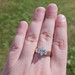  14K Yellow Gold Marquise Diamond Cathedral Engagement Ring .88TCW Size 7.75