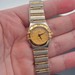 18K Yellow Gold Diamond Ladies Omega Constellation 6.5 Inch Golden Dial Watch