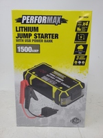 PERFORMAX 260-9454 Lithium Jump Starter 1500AMP w/ USB Power Bank - New