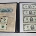 2003 Series Un Cut Uncut $2 Dollar Bills Sheets with Black Sleeve