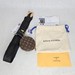 Louis Vuitton Monogram Round Coin Purse with Crossbody Shoulder Strap & Dustbag 