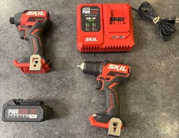 Skil Combo Kit - Drill, Impact Driver Battery & Charger