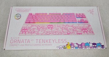 Razer Ornata V3 Tenkeyless Compact Low Profile Gaming Keyboard Hello Kitty NEW