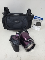 Nikon COOLPIX B500 16MP 40x Optical Zoom Digital Camera - Plum w/ Bag