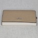 Coach Slim Trifold Long Wallet Beige & White CC816
