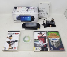 Sony PSP-1001 Black Console Bundle Includes Charger & 4 Games - READ DESCRIPTION