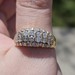 14K Yellow Gold Vertical Channel Set Diamond Dome Ring 1.93TCW Size 11.25