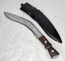 Vintage 12" Kukri Long Knife with Sheath and Small 3" Blade Knife