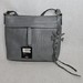 Frye Steel Gray Carson Logo Perf Crossbody Handbag Purse 