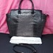 Michael Kors Selma Gray Crocodile Embossed Satchel w/ Dust Bag & Shoulder Strap