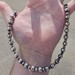 Carolyn Pollock 925 Sterling Silver Flower Design Beaded Bead Necklace 18 Inches