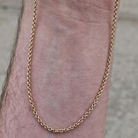  James Avery 14K Yellow Gold Circle Link Chain Necklace 18 Inches 5 Grams
