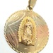 14K Virgin Mary Pendant - 1.3" - Religious - Tricolor Gold _ 7.50gms - Jesus
