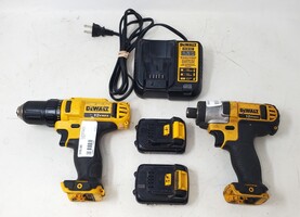DeWALT Combo Kit w/ DCD710 3/8" Drill Driver/ DCF815 Cordless Impact & Batteries