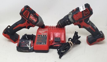 Miwaukee 2606-20 1/2" Drill/Driver 18V & 2656-20 1/4Impact Driver 18V Combo Kit