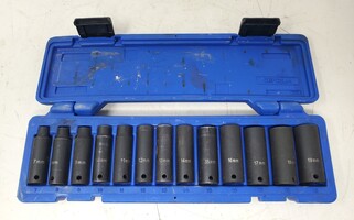 Cornwell Blue Power 13 Piece 3/8" Drive Impact Socket Set 7MM" - 19MM" CBPI2LM