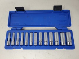 Cornwell Blue Power CBPI2LM Metric Deep Socket Set (7mm - 19mm) w/ Case