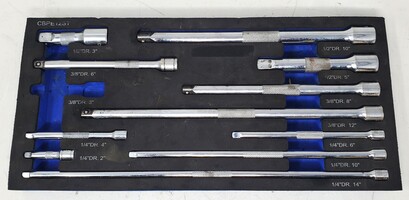Cornwell Blue Power CBPE12ST 11pc Extension Set - 1/4”, 3/8”, & 1/2” Drive