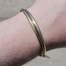 14K Yellow Gold Overlapping Bypass Cuff Bangle Bracelet 14.5 Grams 7 Inches