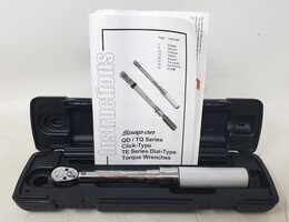 Snap-On QD1R50 Click Type Torque Wrench 1/4" DR., 10-50 IN.LB. (USA) w/ Case