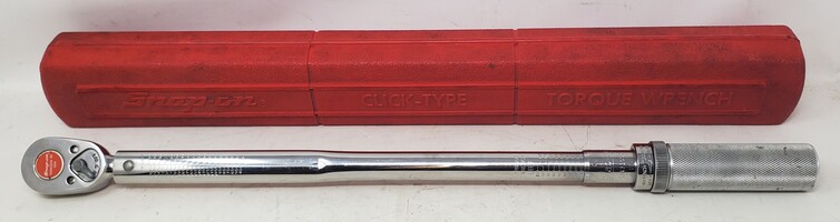 Snap-On QJR-3200C 1/2" Click-Type Torque Wrench 30–200 ft/lbs. w/ Case