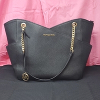 Michael Kors Black Tote w/ Gold Accents