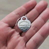  925 Sterling Silver Tiffany & Co Return to Tiffany New York 20mm Pendant Charm
