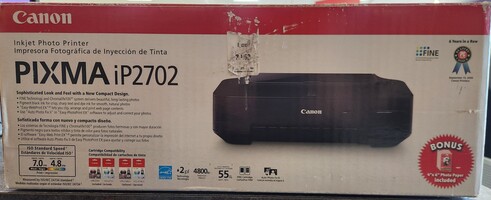 Canon PIXMA iP2702 Inkjet Photo Printer w/ 4"x6" Photo Paper