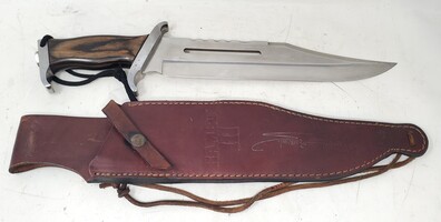 18" Rambo 3 III Stallone Signature Edition Fixed Blade Bowie Knife w/ Sheath