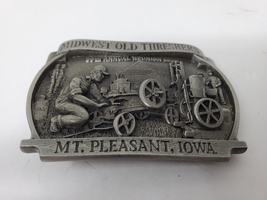 1988 Midwest Old Threshers 39th Annual Reunion Belt Buckle - Mt. Pleasant, IA