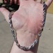 10K White Gold CZ Teardrop Link Chain Necklace 27 Inches Long 32.6 Grams