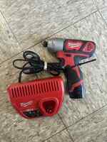 Milwaukee 2462-20 M12 1/4" Hex Impact Driver w/ Battery & Charger