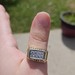  14K Yellow Gold Henry Dankner Diamond Imitation Wide Band Bypass Ring Size 9.5