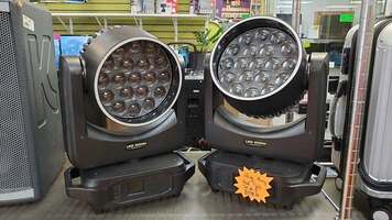 Moving Head Light Wash Stage Lights with DMX512 - Sound Activated - Pair