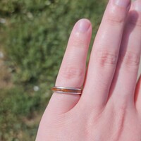 Na Hoku 925 Sterling Silver Wood Ring Band with Original Bag Size 5