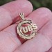 14K Yellow Gold Cubs Logo Pendant Charm 14mm Diameter 1.50 Grams