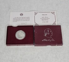 1732-1982 90% Silver George Washington Commemorative Half Dollar Proof w Box