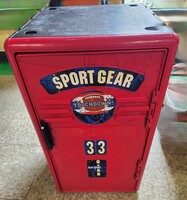 Sports Locker Bin Storage Container - Plastic/Wood