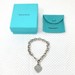  Tiffany & Co. Silver Chain Bracelet w/ Heart Charm, Dustbag & Box