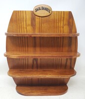 Vintage Jack Daniels 2002 Legends Shot Glass Wooden Shot Display Shelf