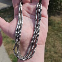 Sipalda 925 Sterling Silver Multi Strand Popcorn Ball Necklace 16 Inches