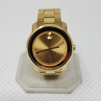 Movado Bold Men’s Evolution 3600508 Gold Dial Gold Bracelet Watch 